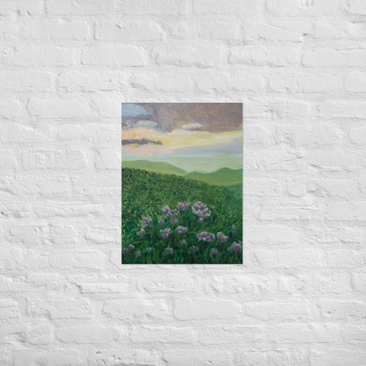 Rhododendron and colorful sky