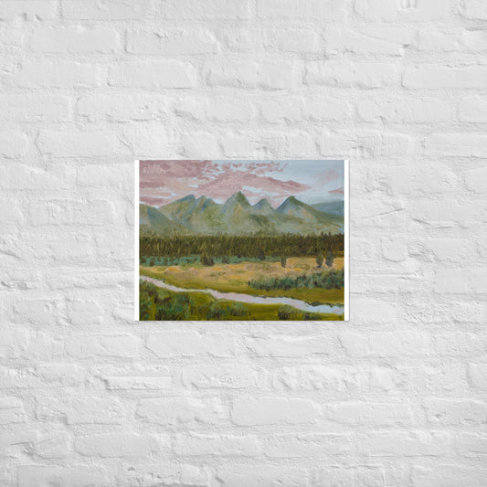 Mountains and stream