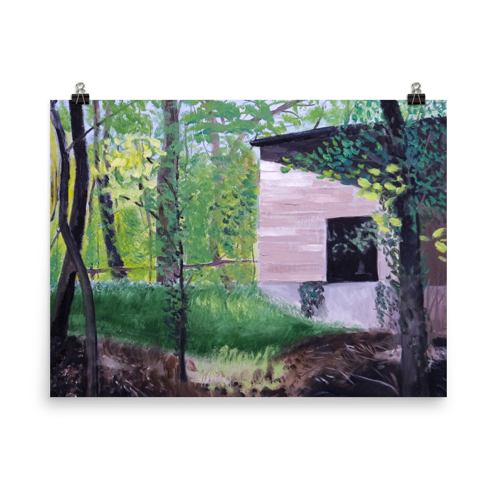 Building in forest