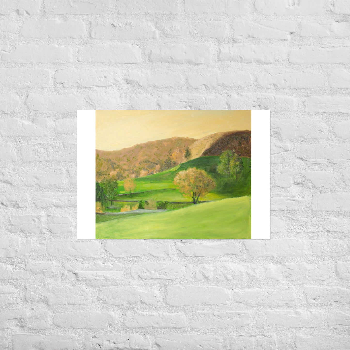 Landscape in orange light