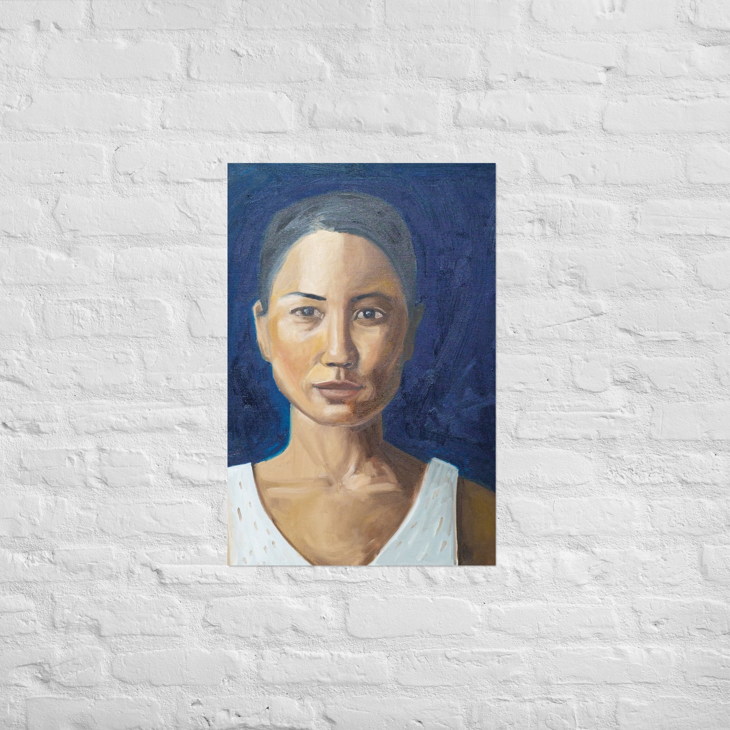 Woman in half shadow