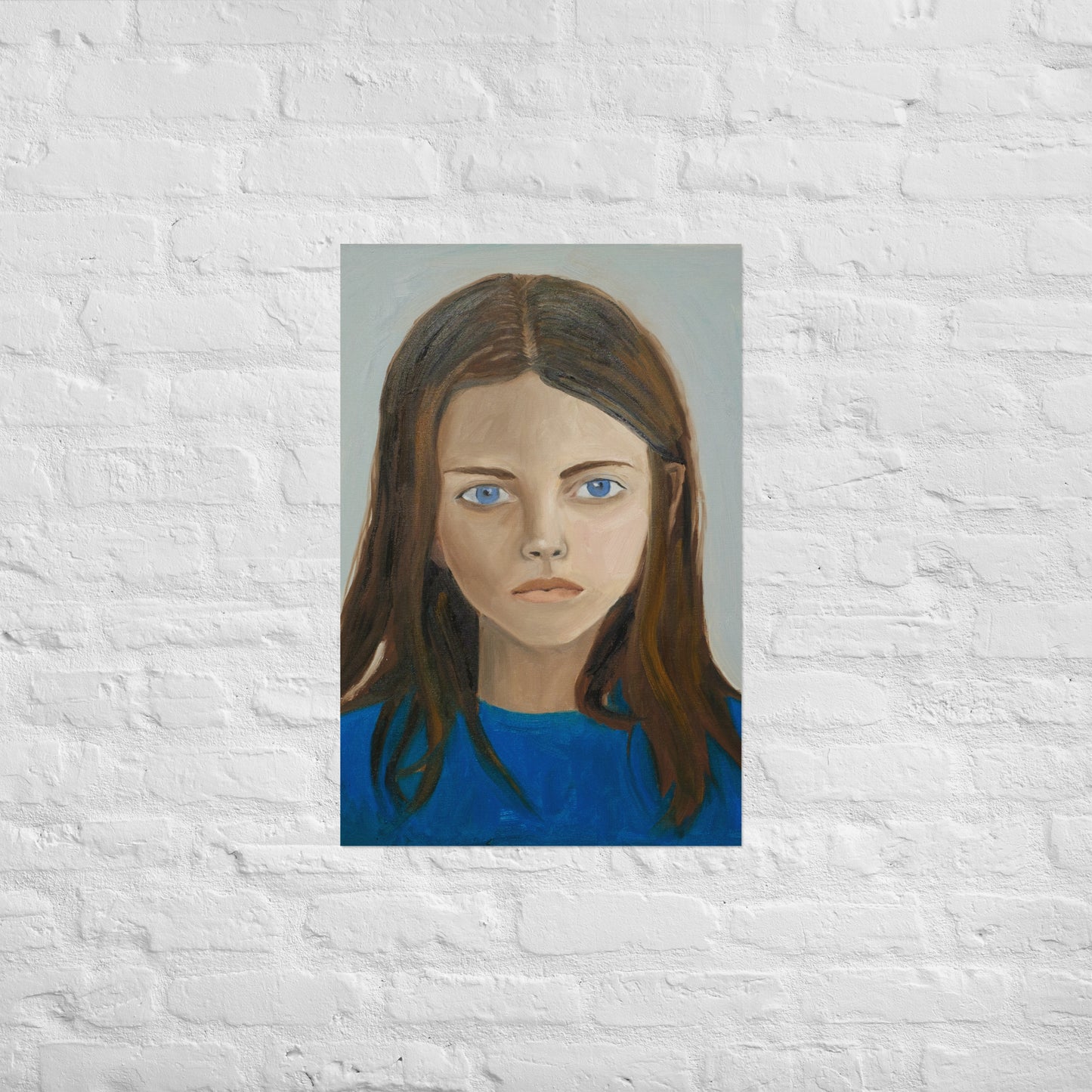 Girl in blue