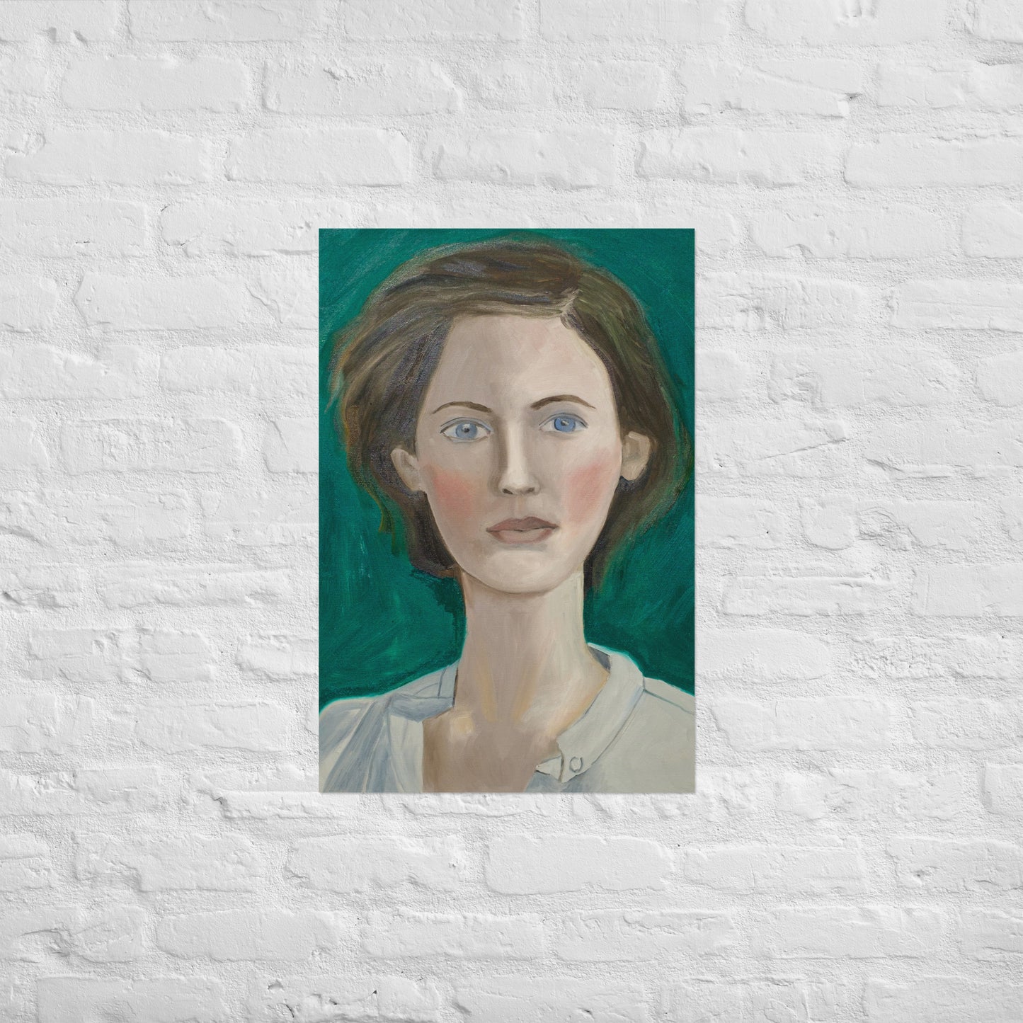 Woman in green
