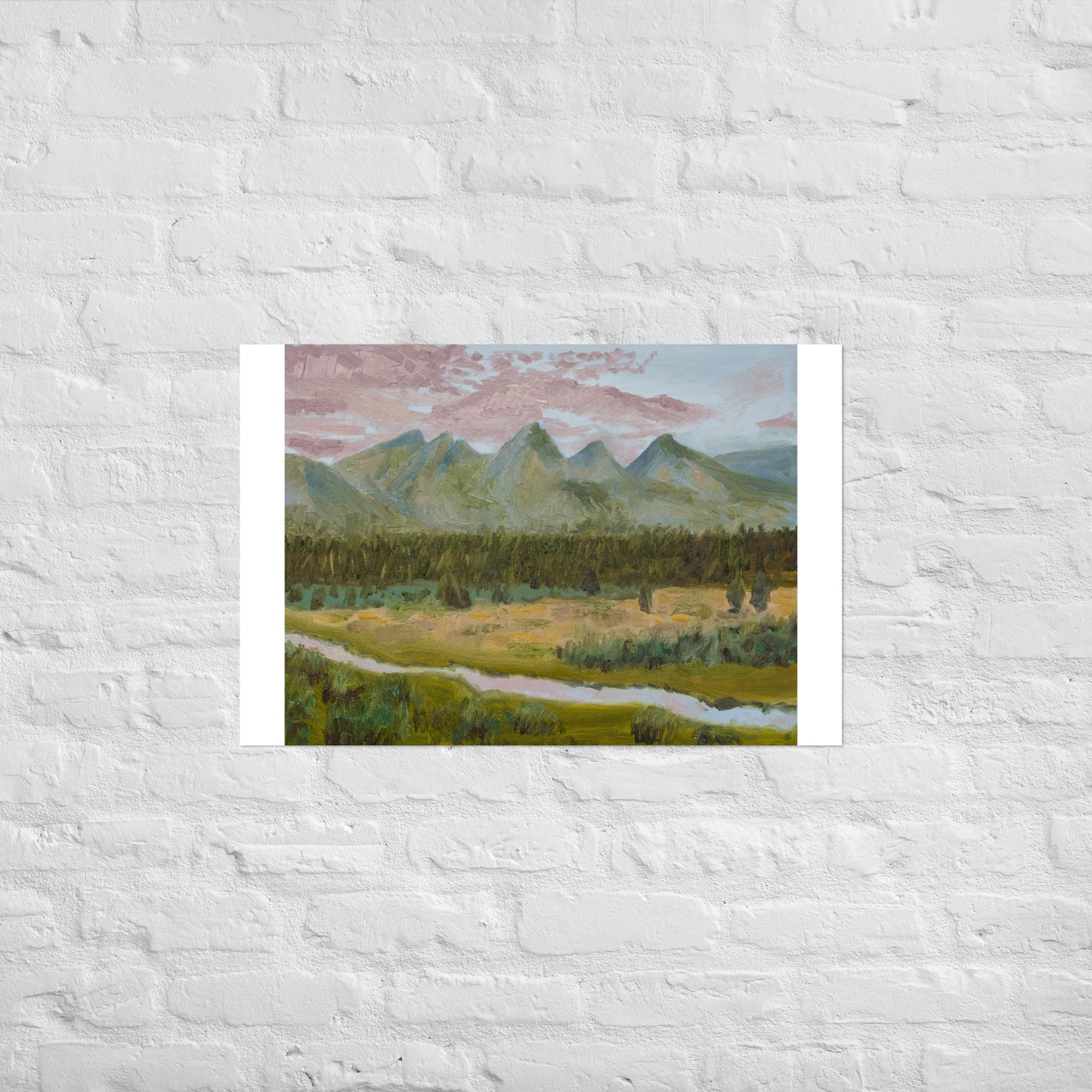 Mountains and stream
