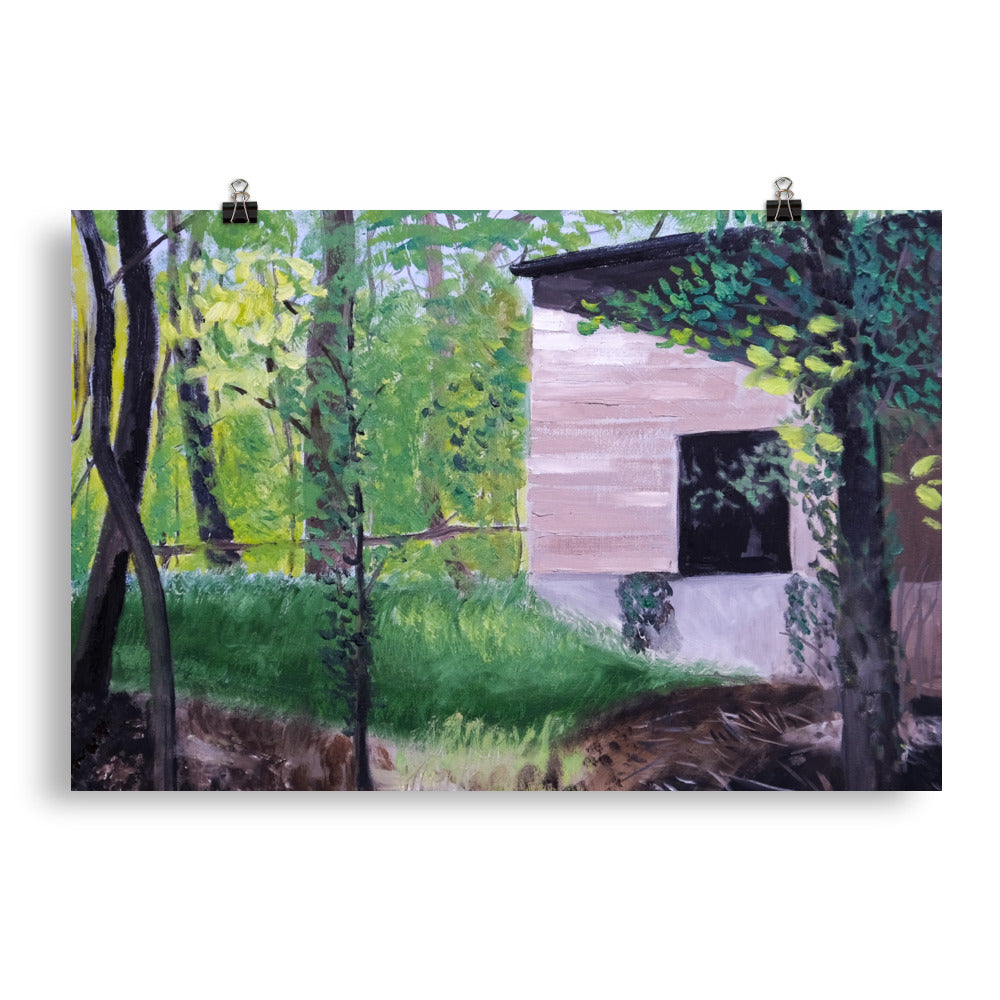 Building in forest