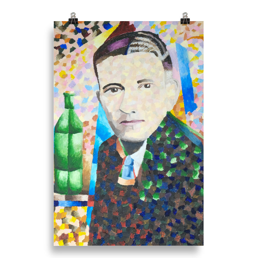 Man with wine bottle