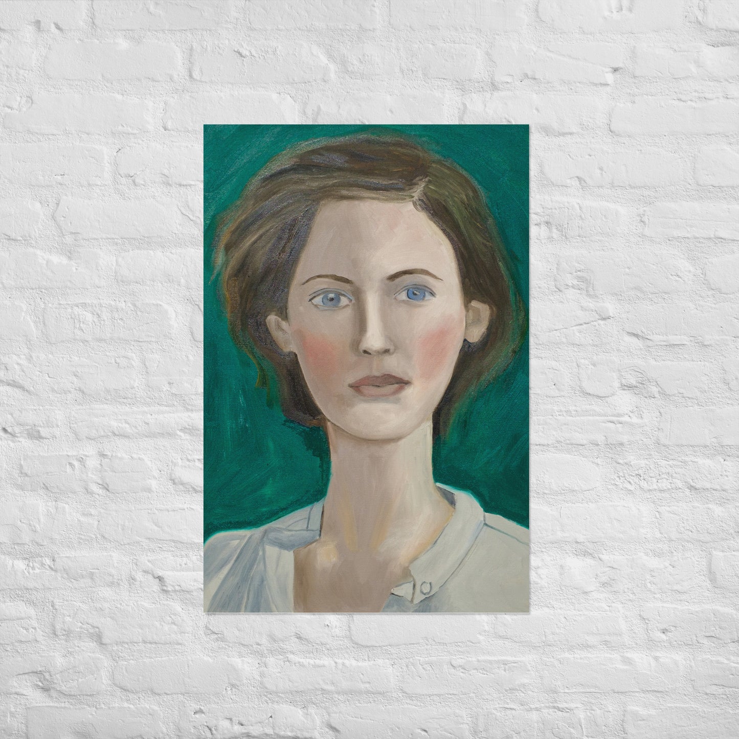 Woman in green