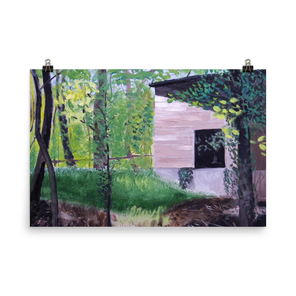 Building in forest