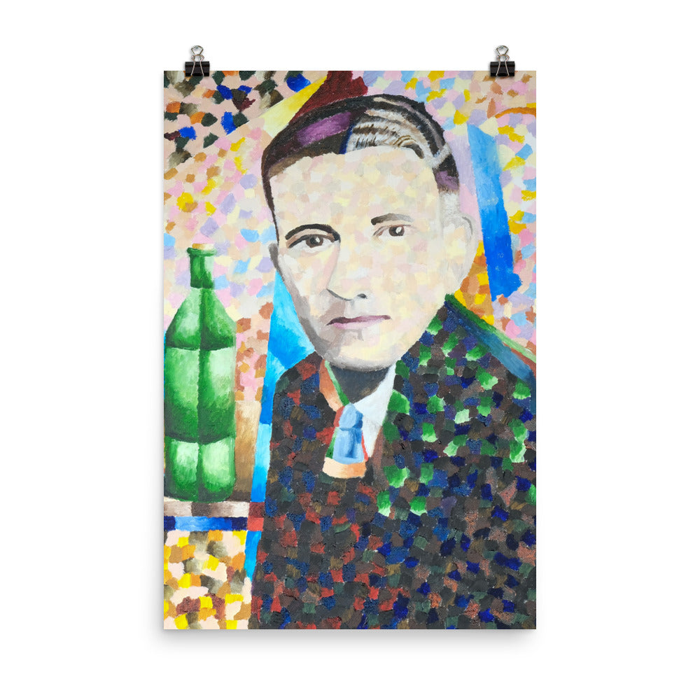 Man with wine bottle