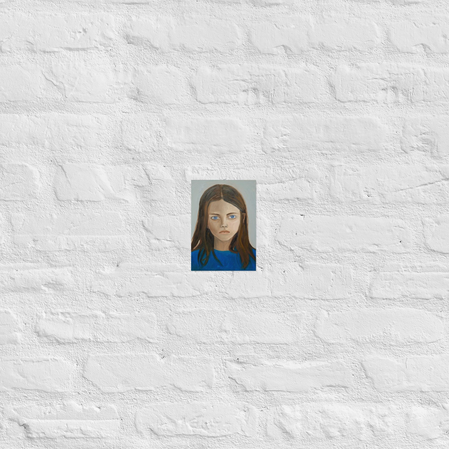 Girl in blue