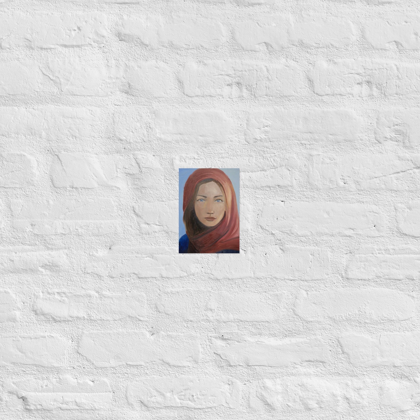 Young woman with head scarf