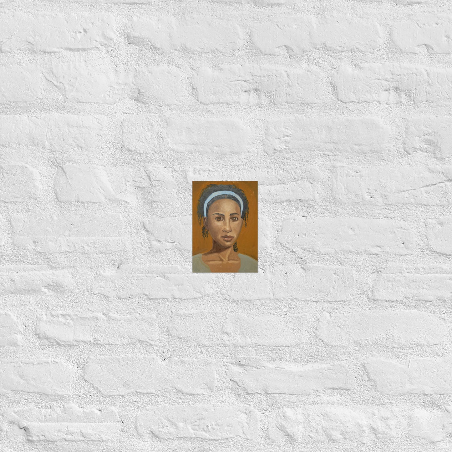 Young woman with head band