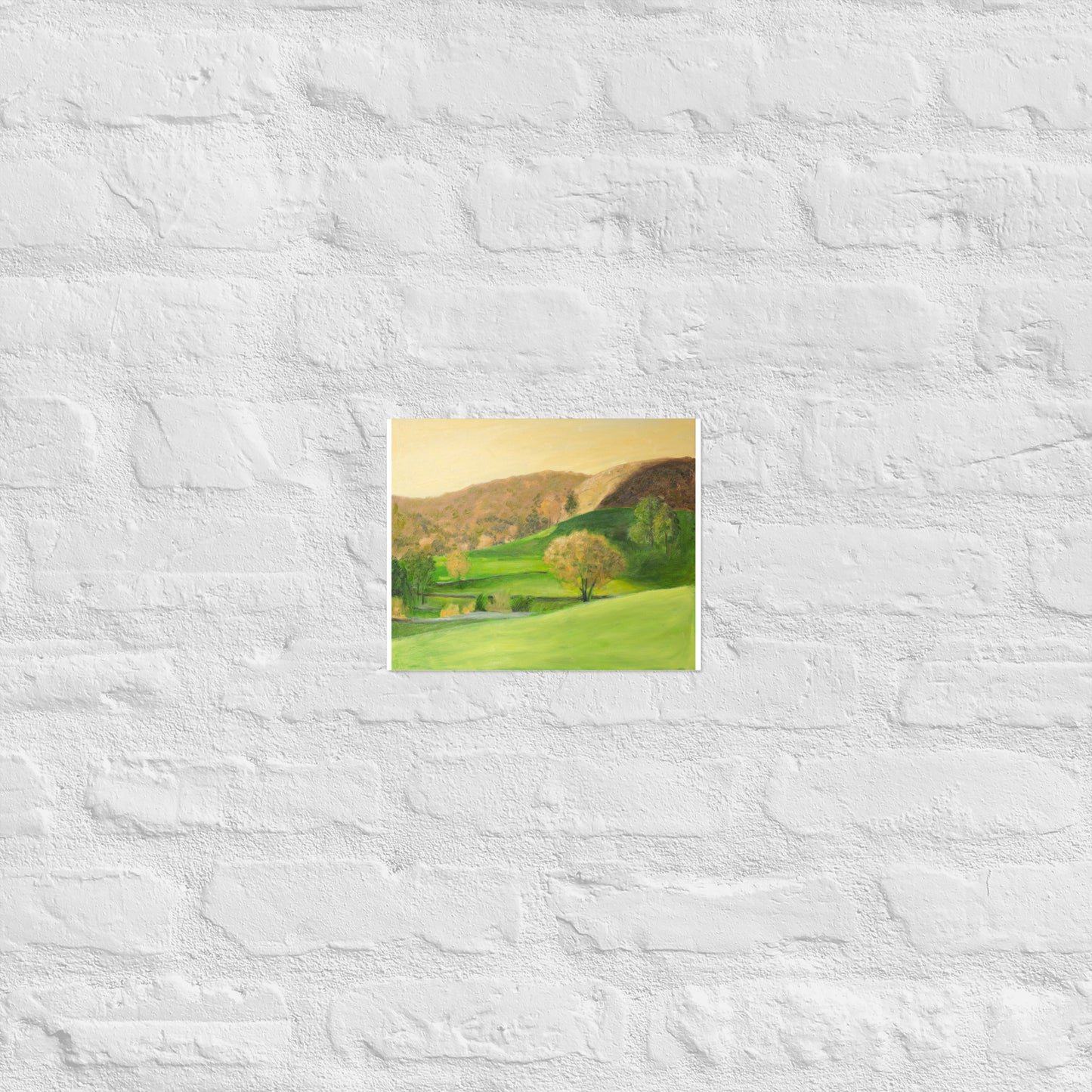 Landscape in orange light