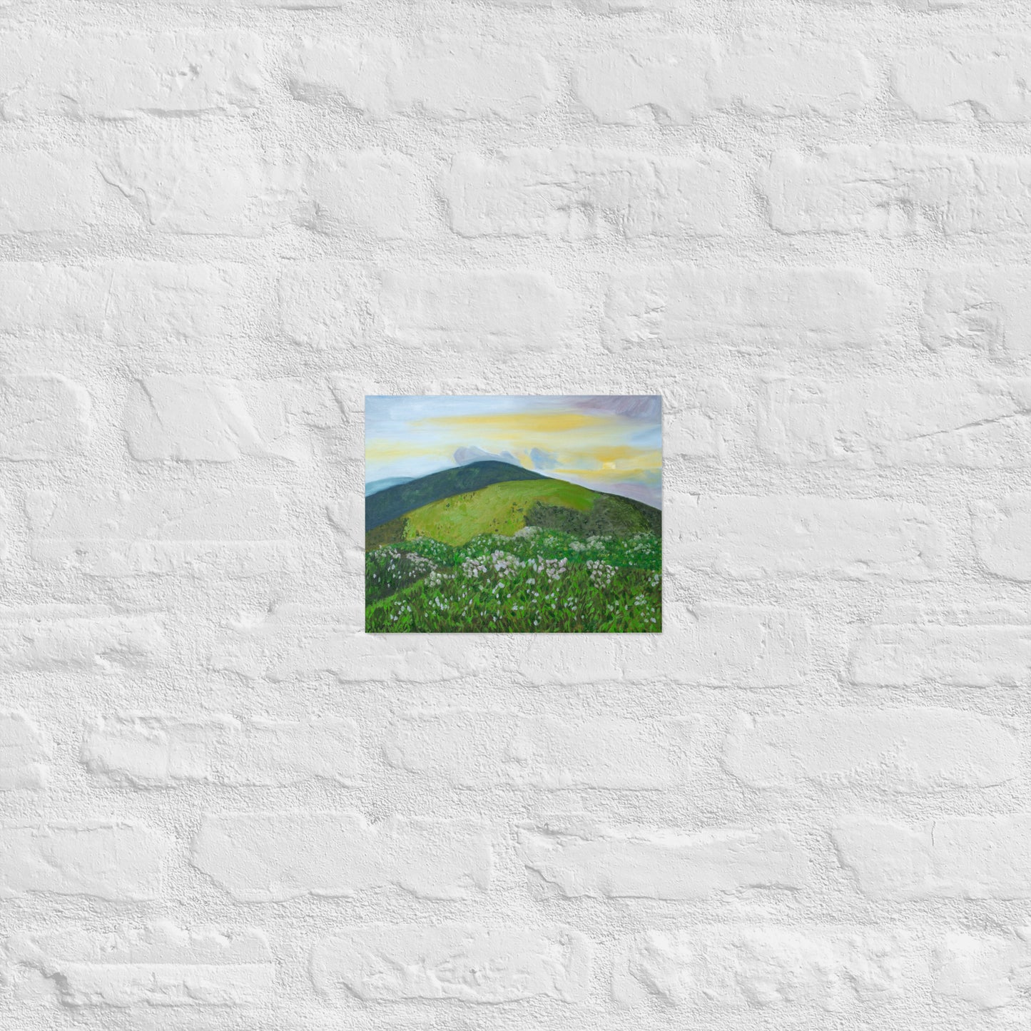 Mountain and rhododendron