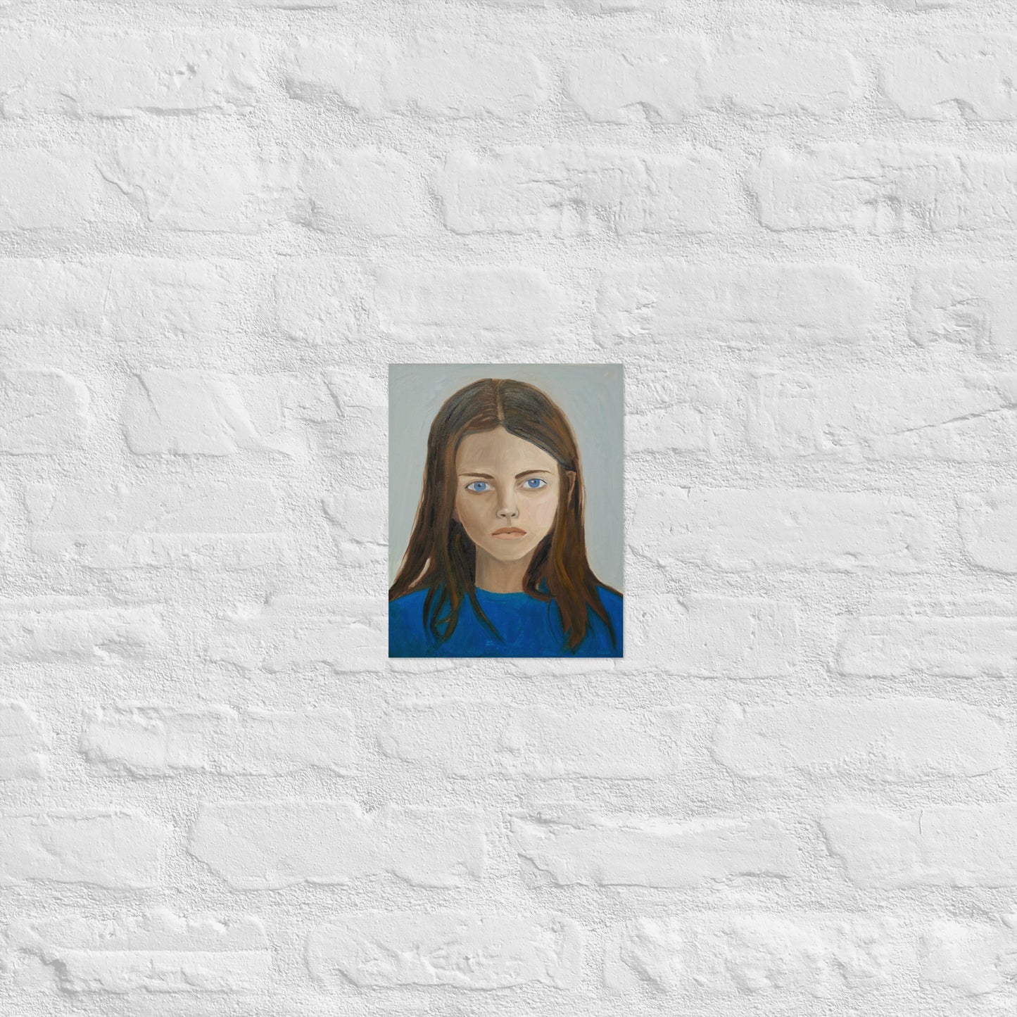 Girl in blue