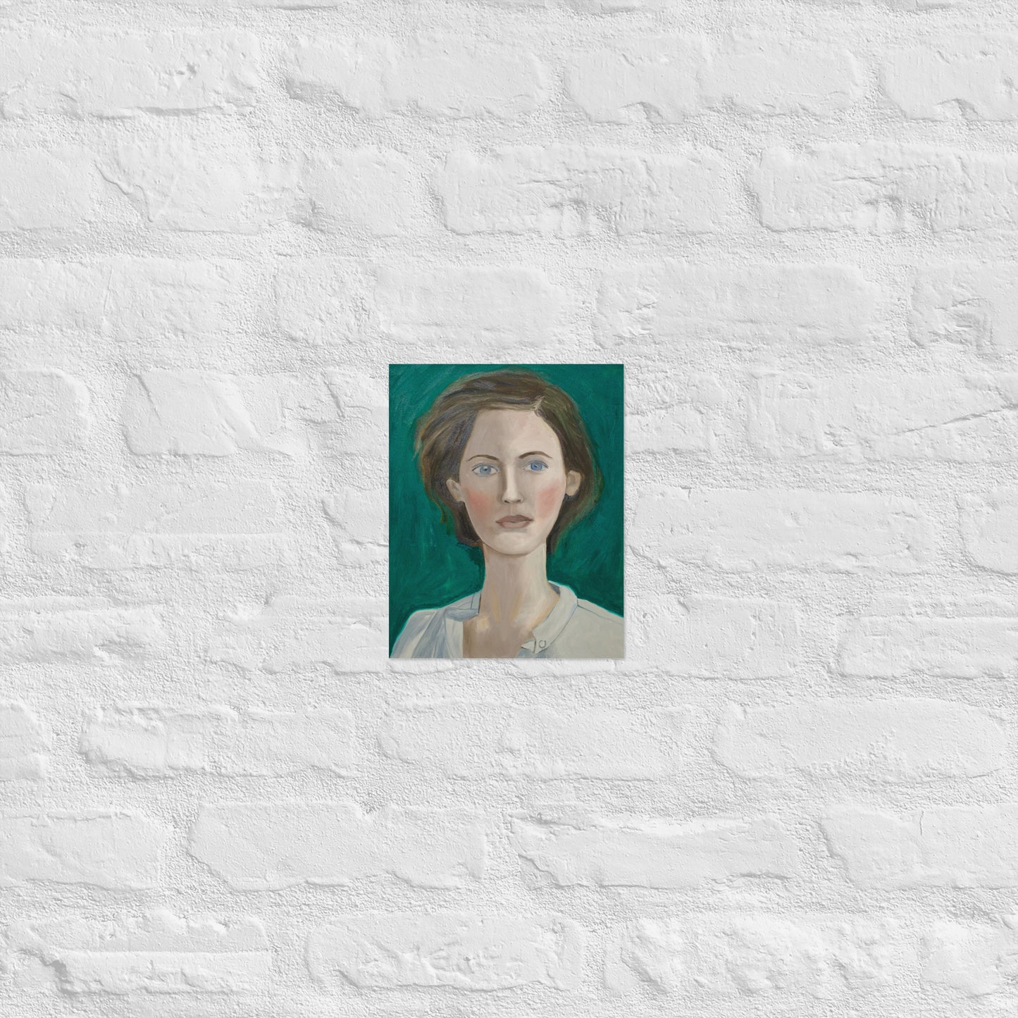 Woman in green