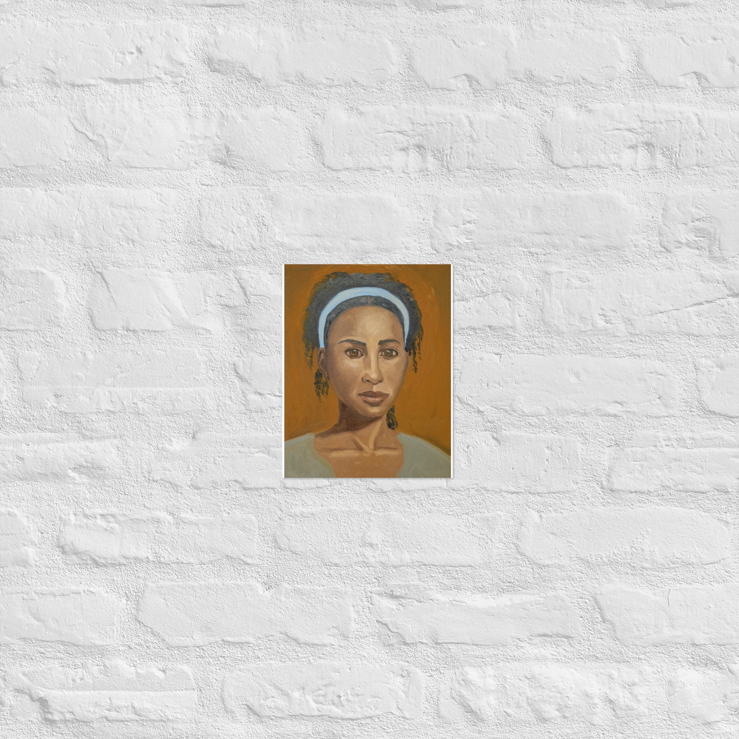 Young woman with head band
