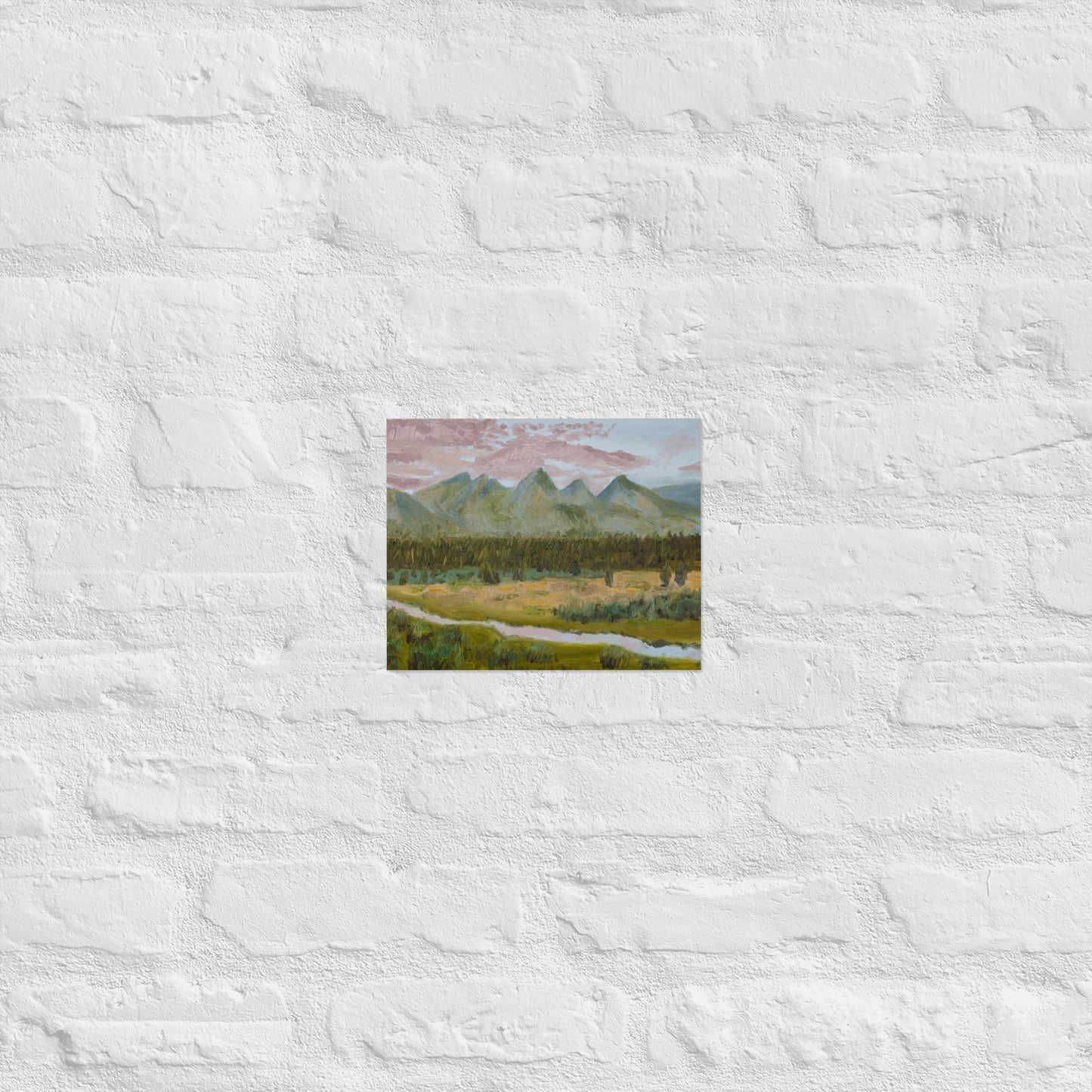 Mountains and stream