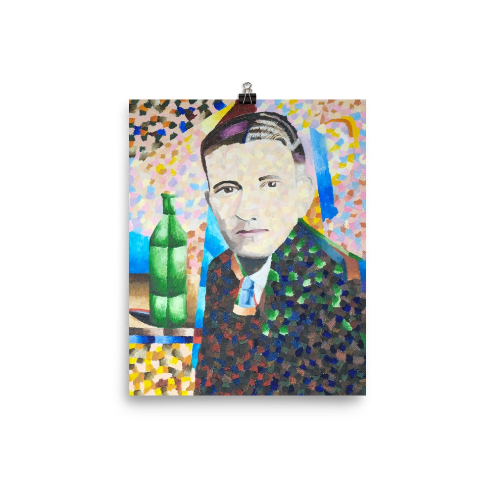 Man with wine bottle