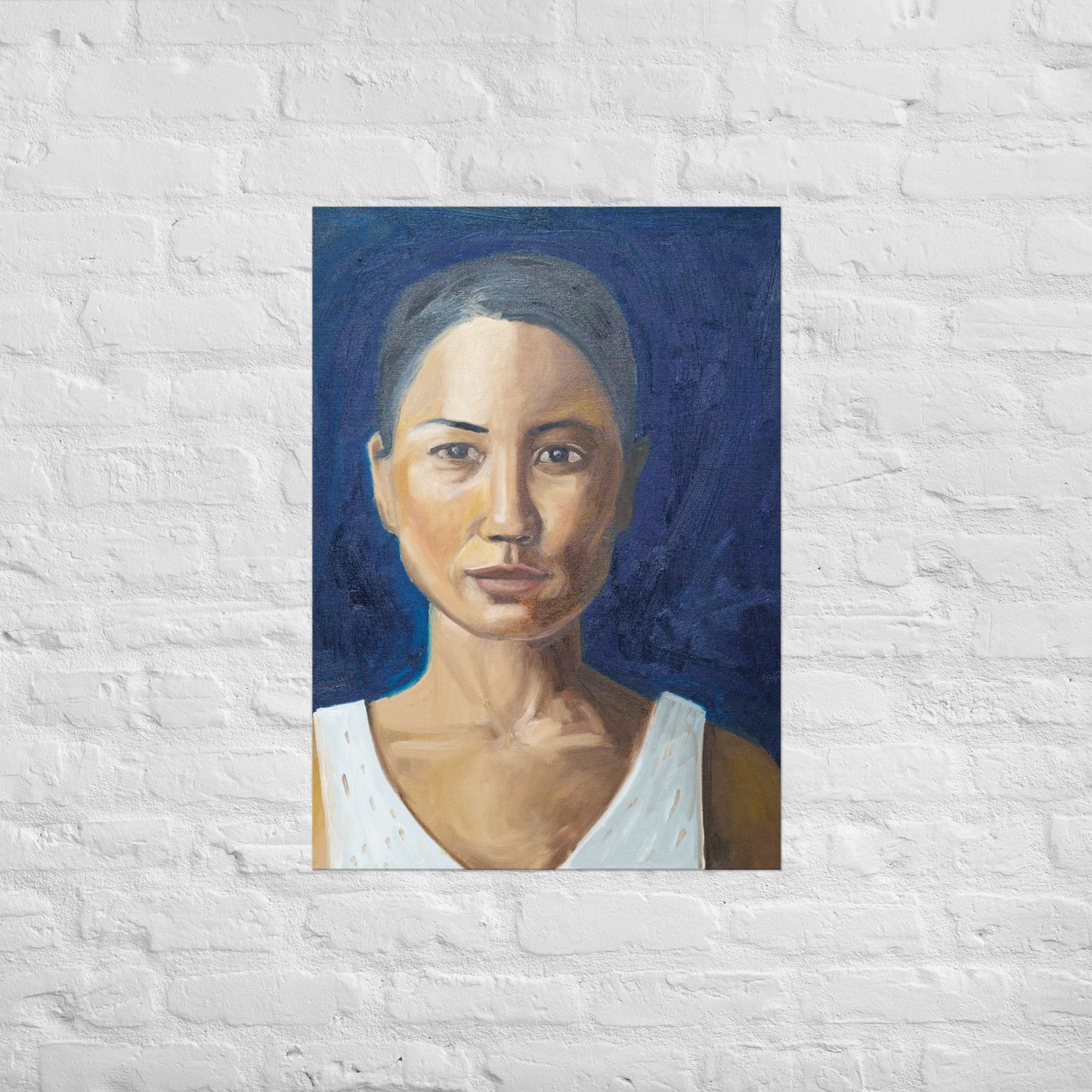 Woman in half shadow