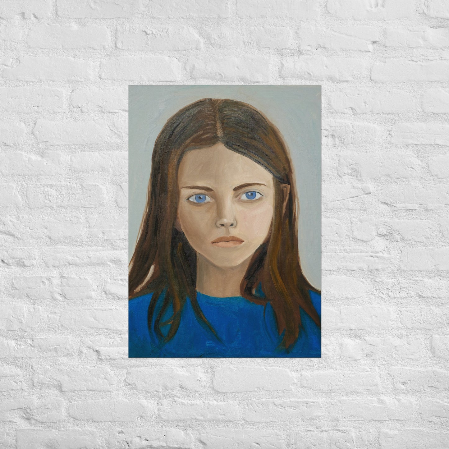 Girl in blue