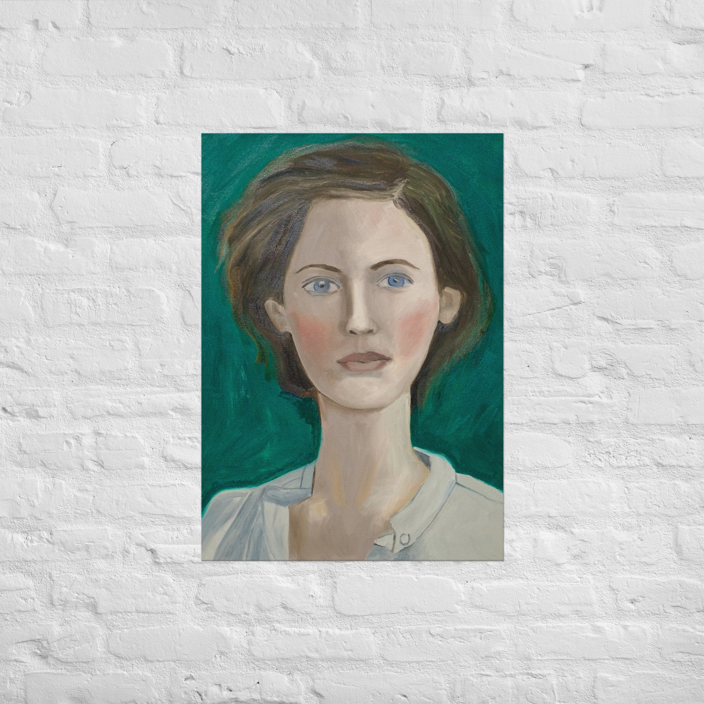 Woman in green