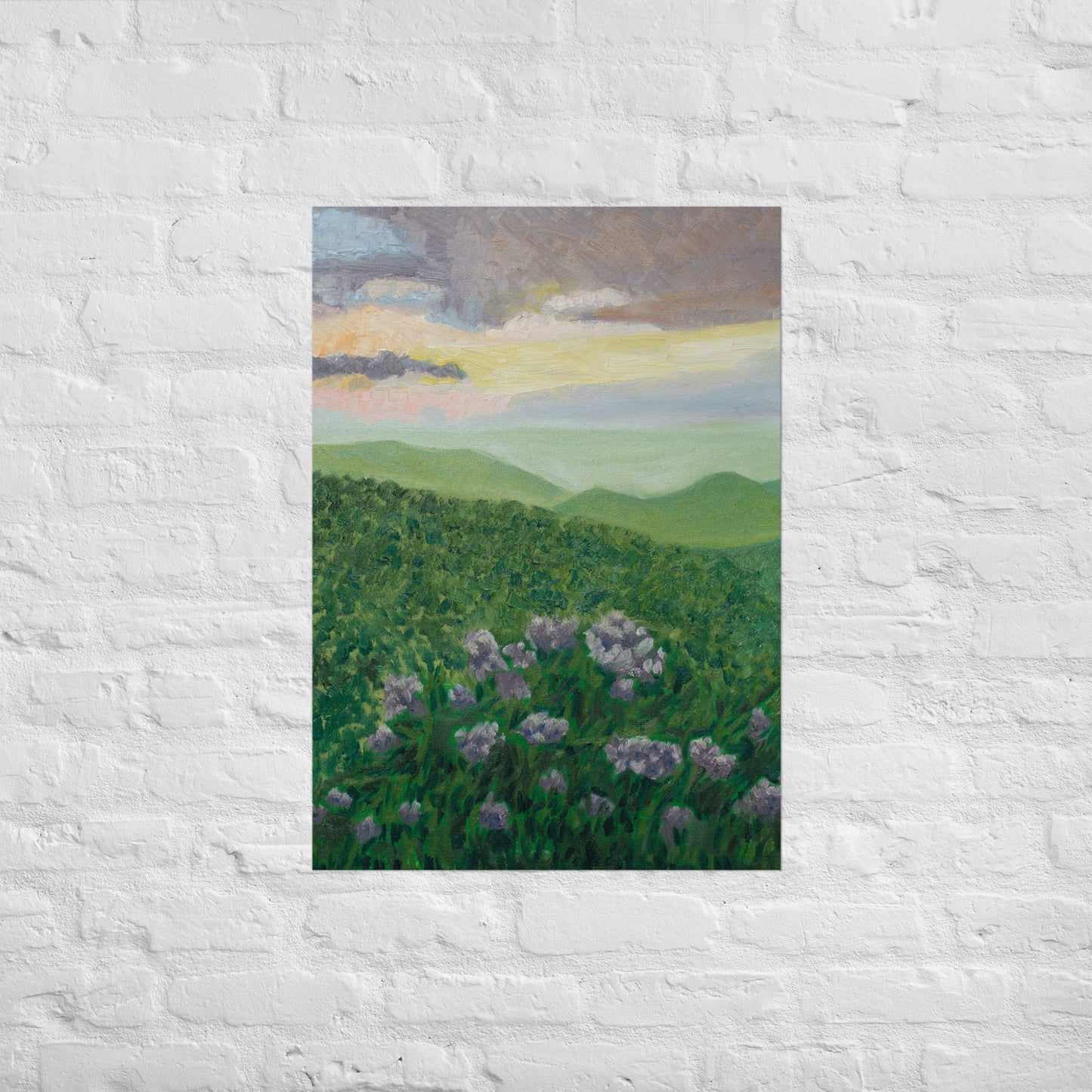 Rhododendron and colorful sky