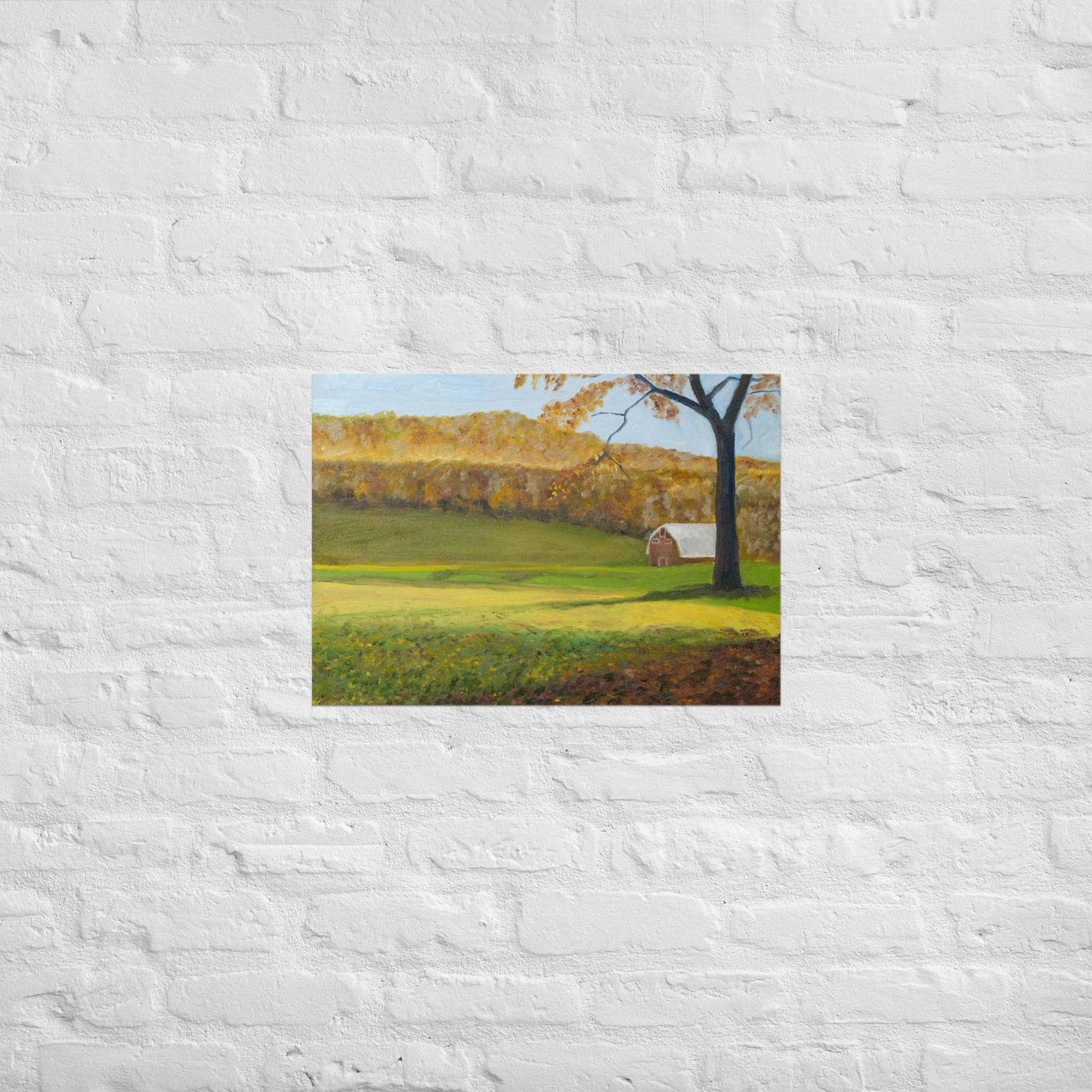 Field and barn