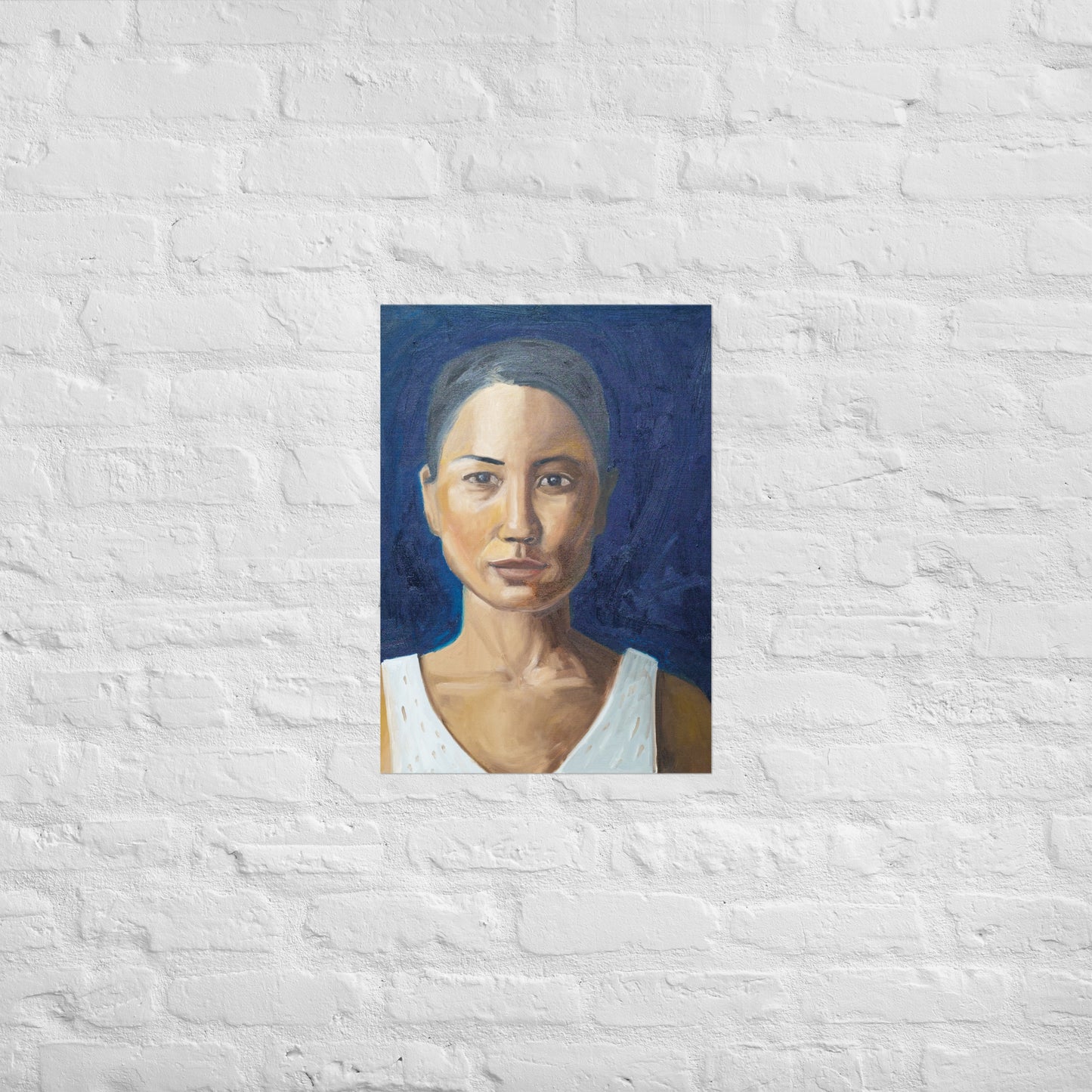 Woman in half shadow