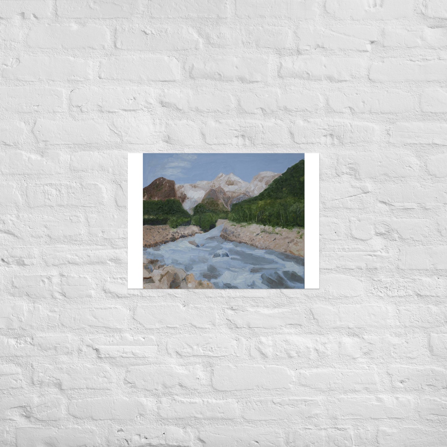Mountain and stream