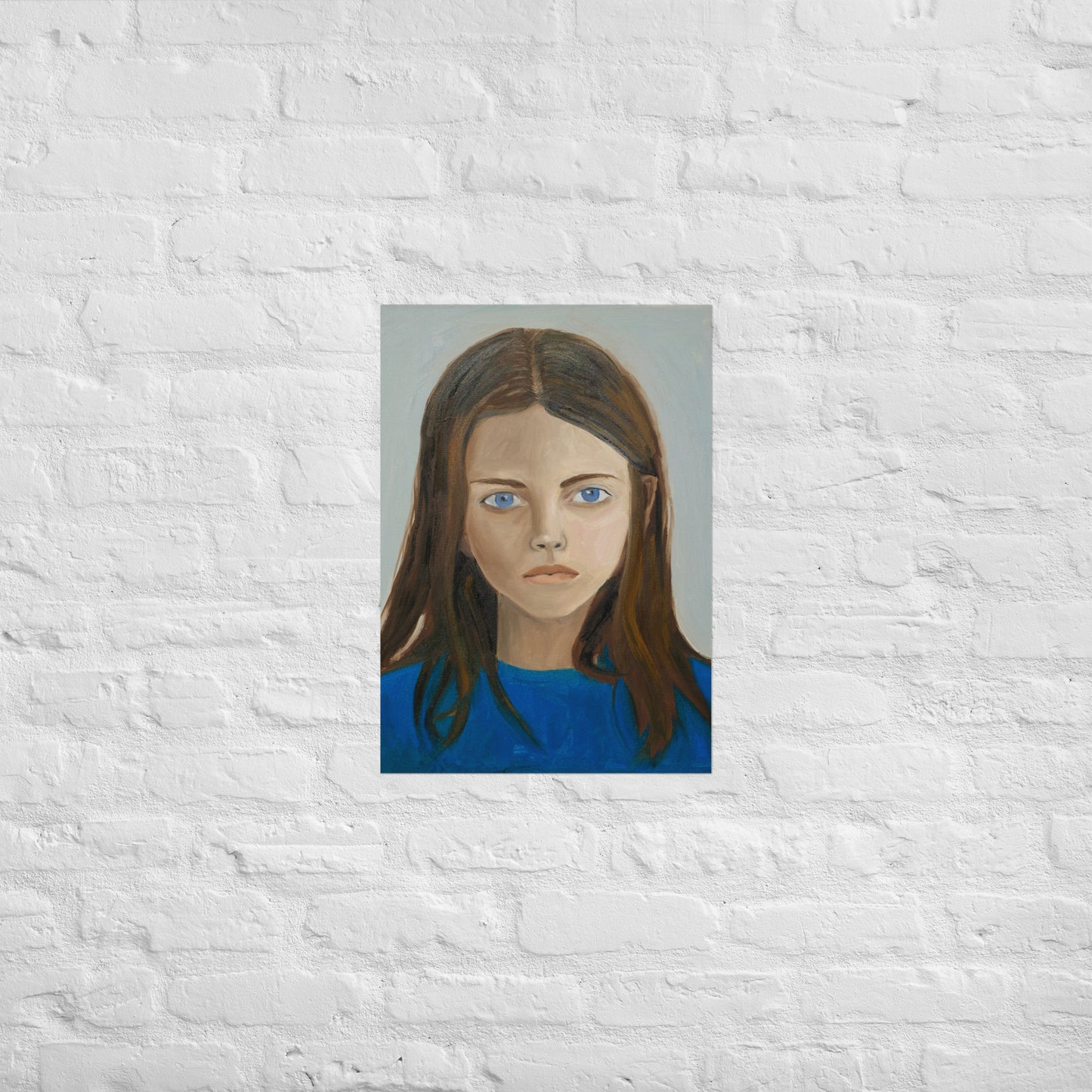 Girl in blue