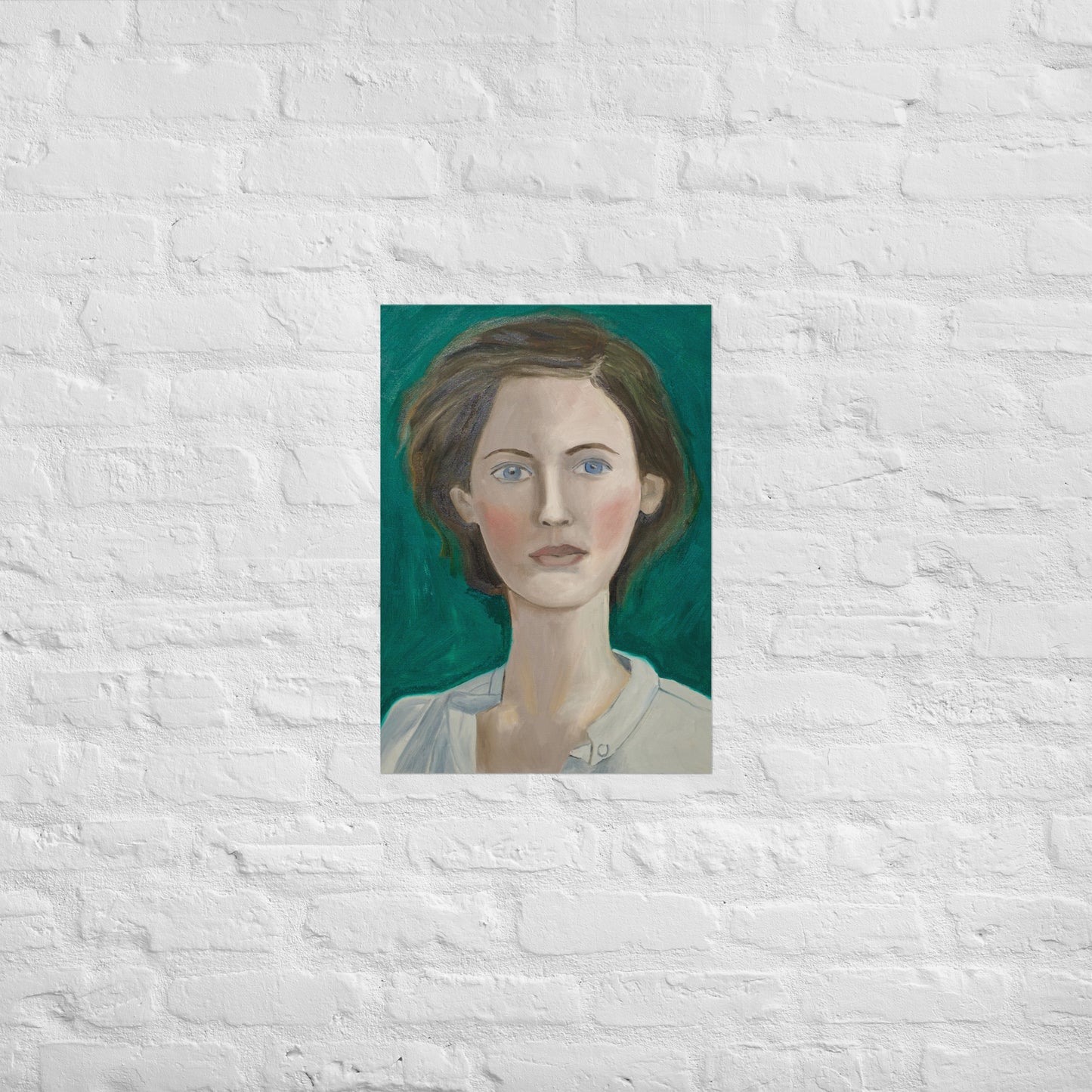 Woman in green